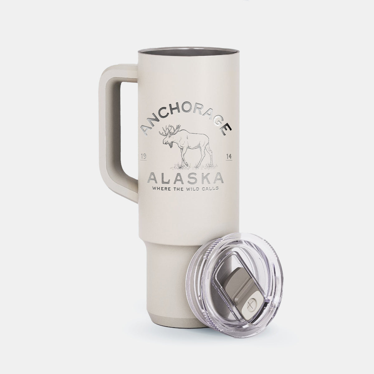 Anchorage Alaska Moose - 40oz Skinny Recharge Tumbler