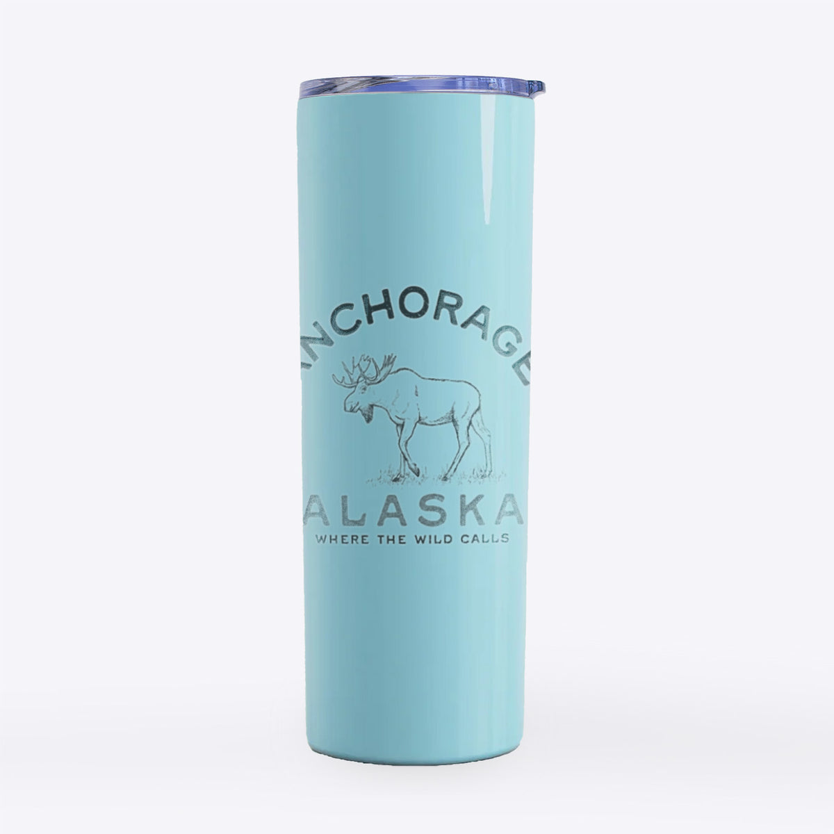 Anchorage Alaska Moose - 20oz Skinny Tumbler