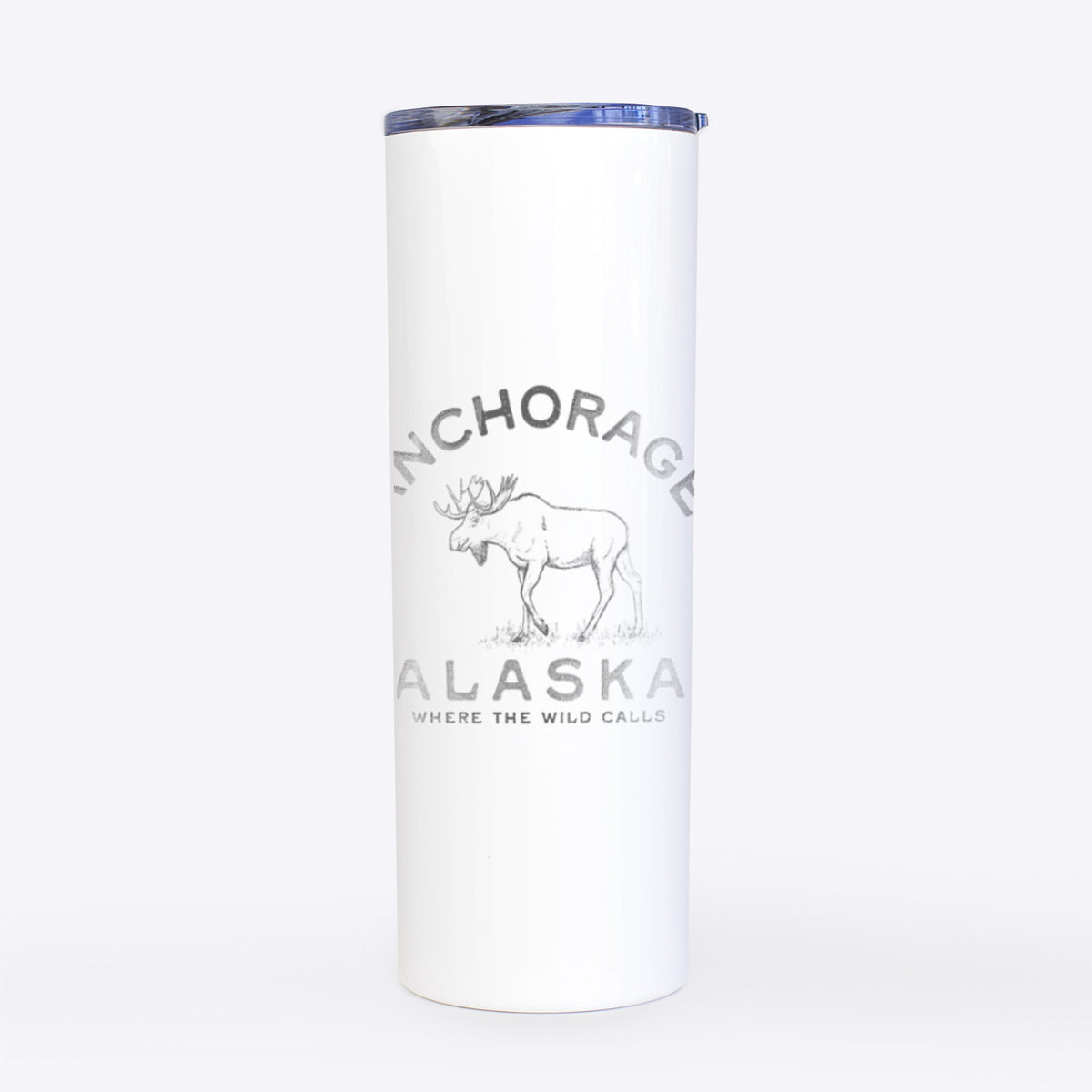 Anchorage Alaska Moose - 20oz Skinny Tumbler