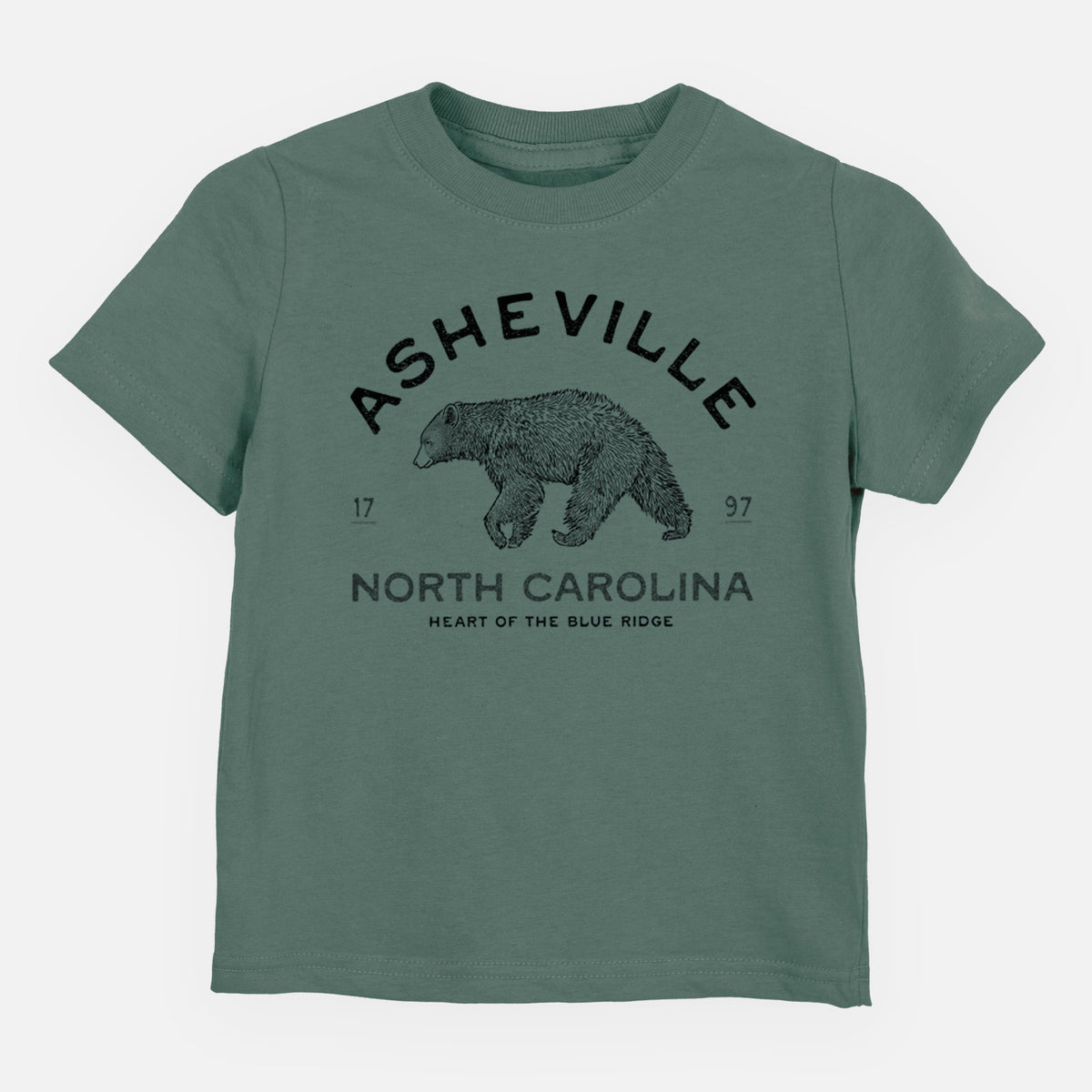 Asheville North Carolina - Black Bear - Toddler/Youth Shirt
