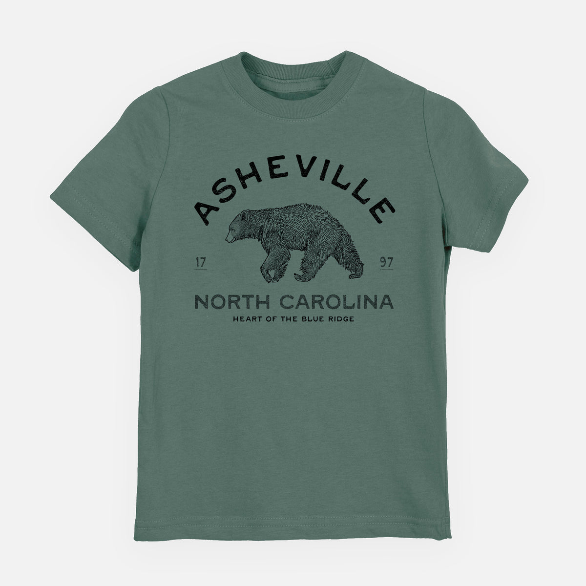 Asheville North Carolina - Black Bear - Toddler/Youth Shirt