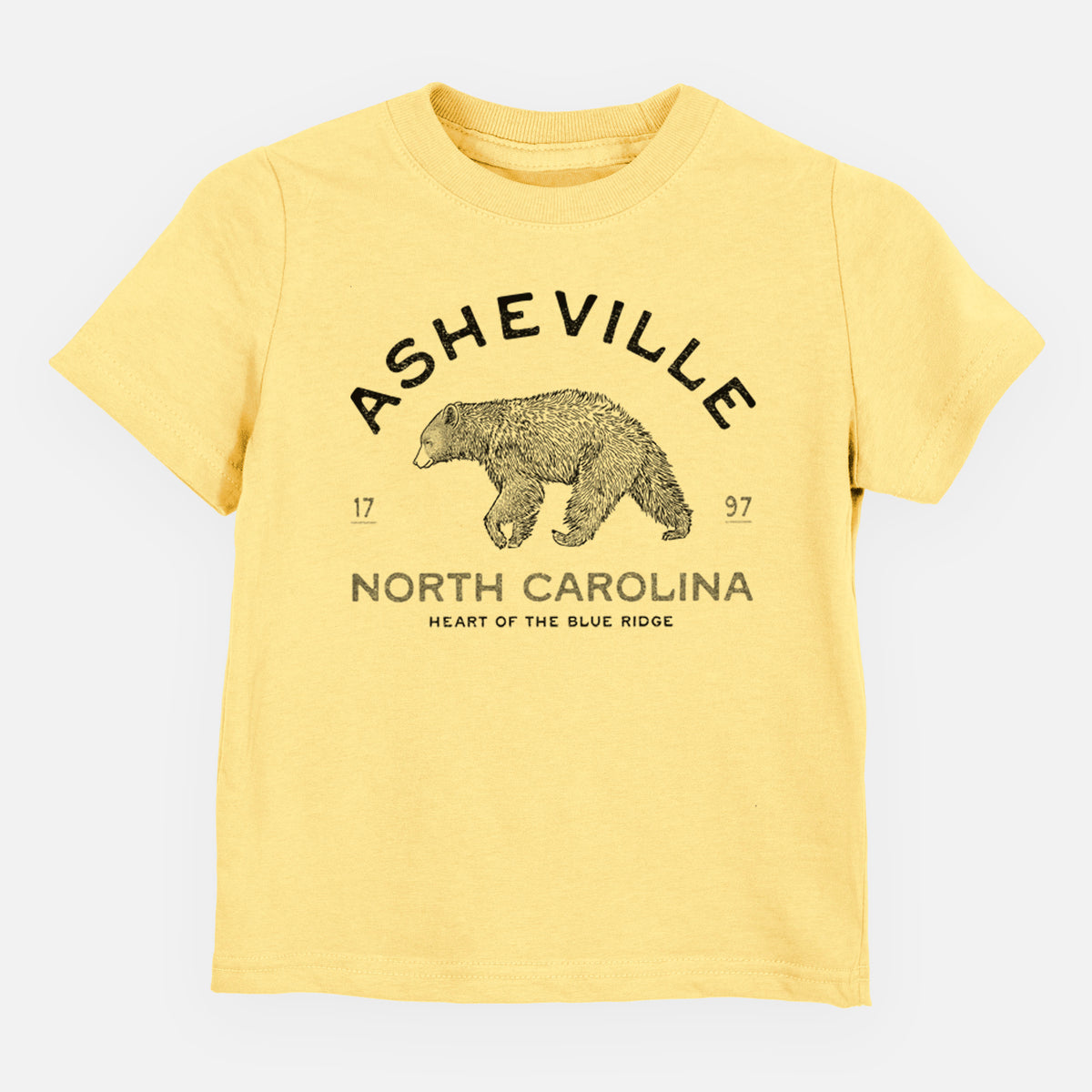 Asheville North Carolina - Black Bear - Toddler/Youth Shirt