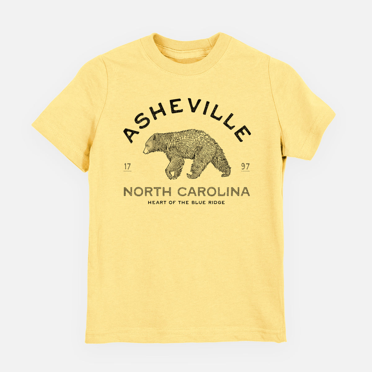 Asheville North Carolina - Black Bear - Toddler/Youth Shirt