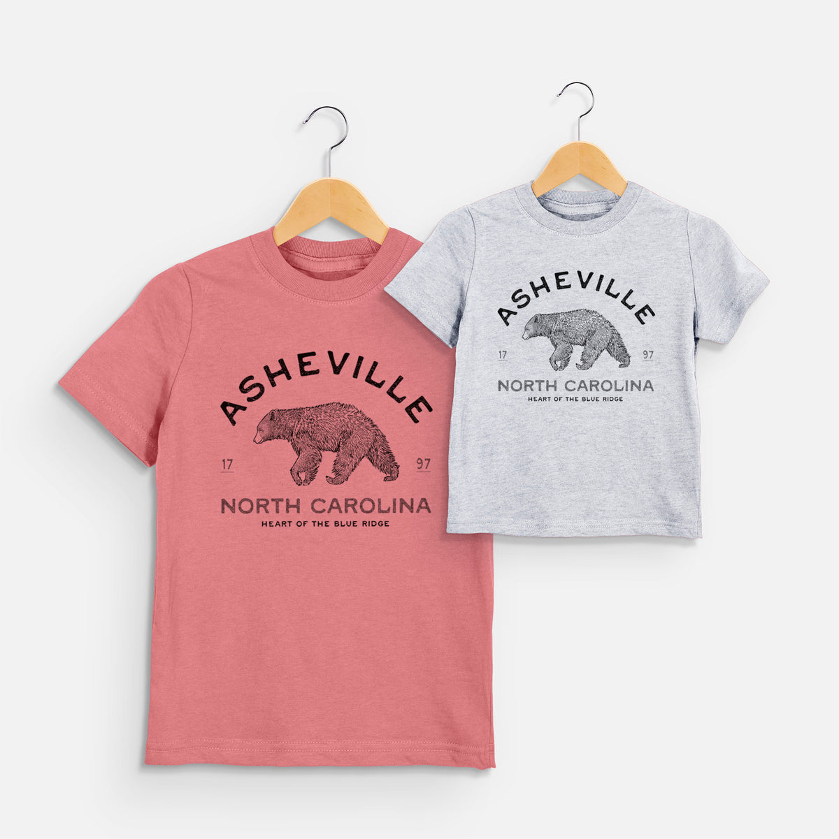 Asheville North Carolina - Black Bear - Toddler/Youth Shirt