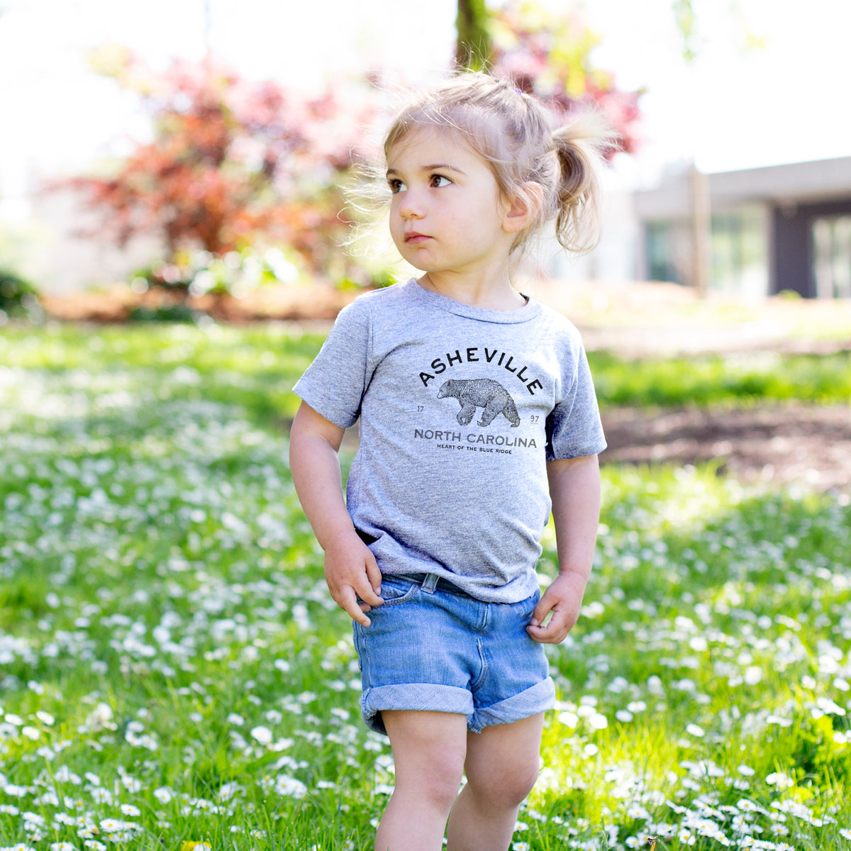 Asheville North Carolina - Black Bear - Toddler/Youth Shirt