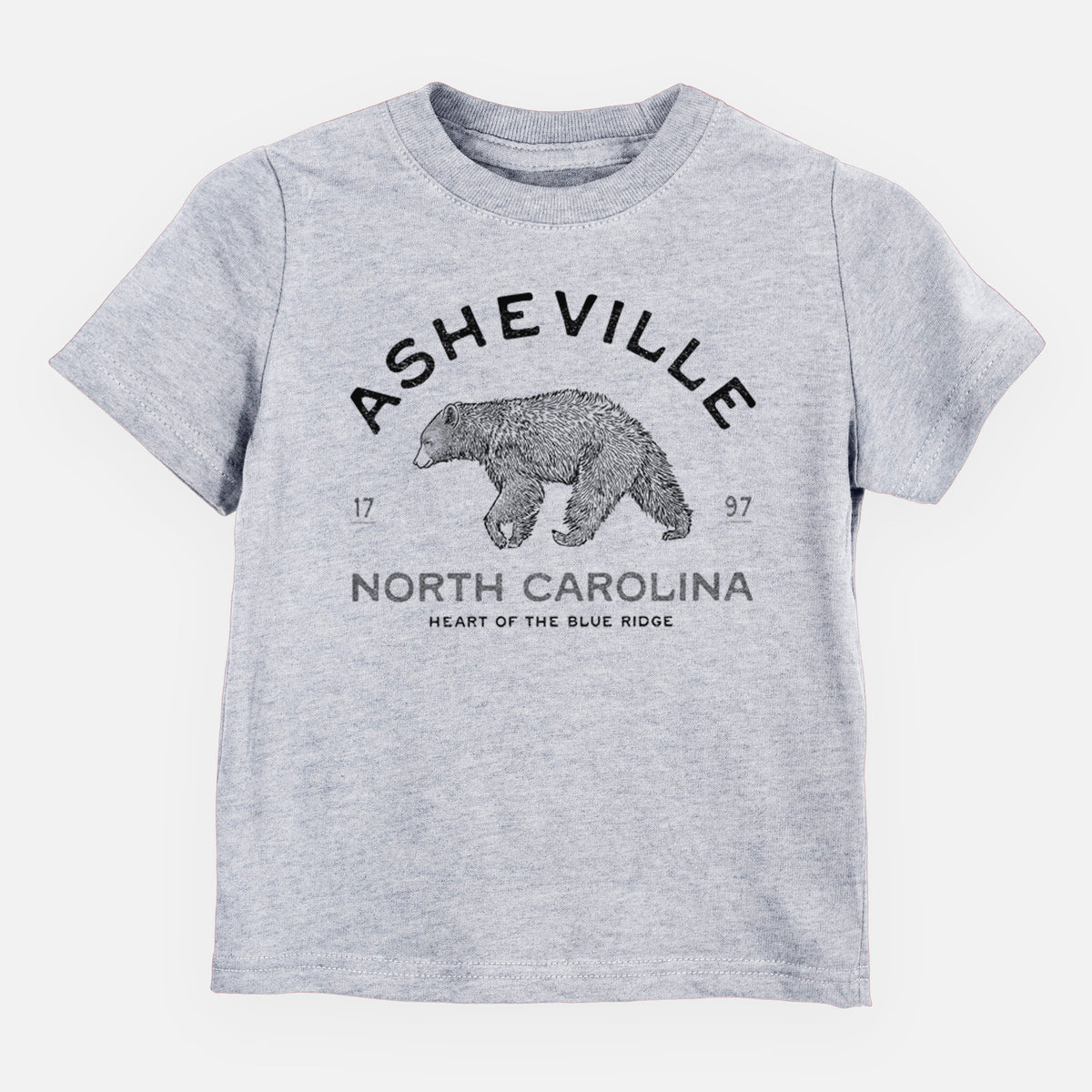 Asheville North Carolina - Black Bear - Toddler/Youth Shirt