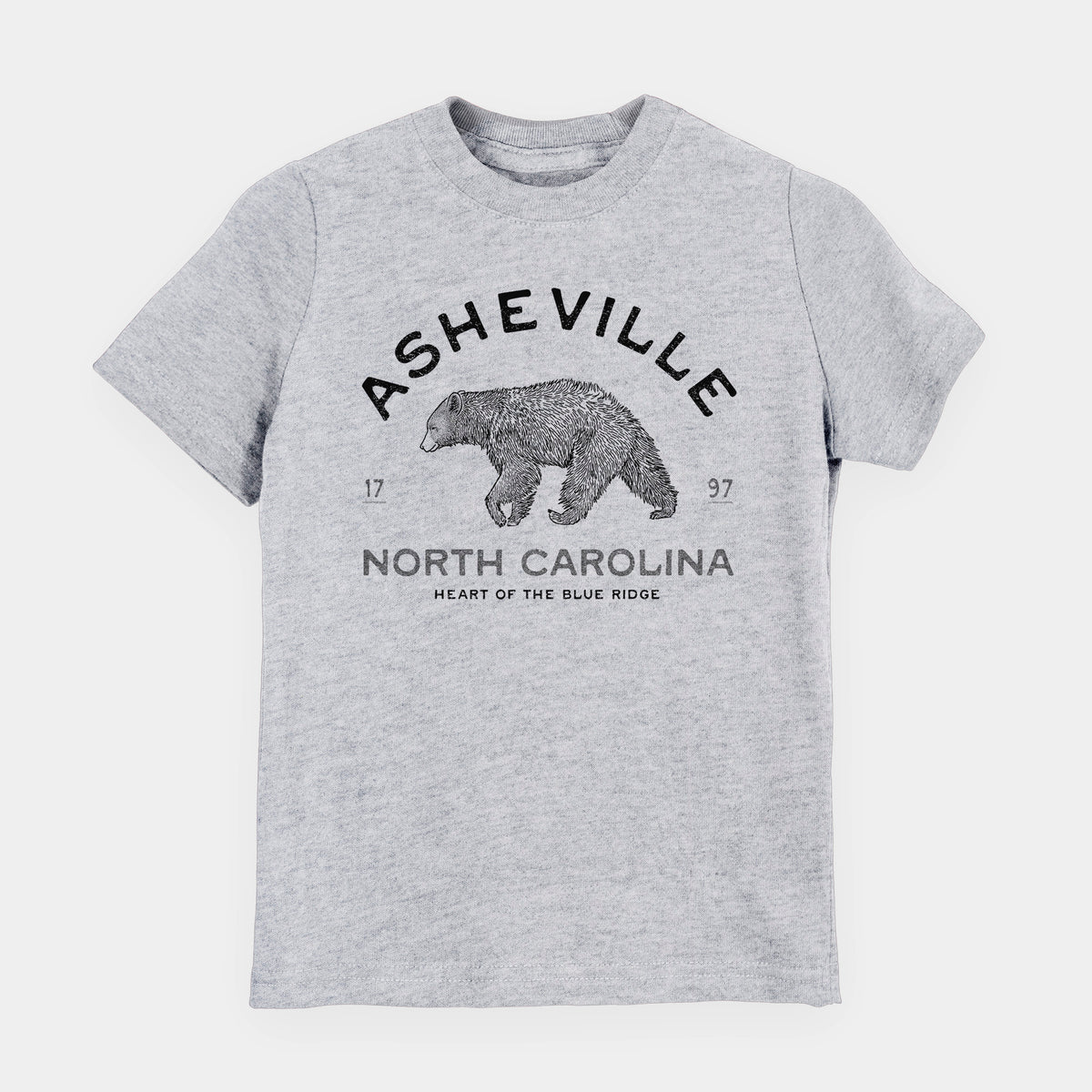 Asheville North Carolina - Black Bear - Toddler/Youth Shirt