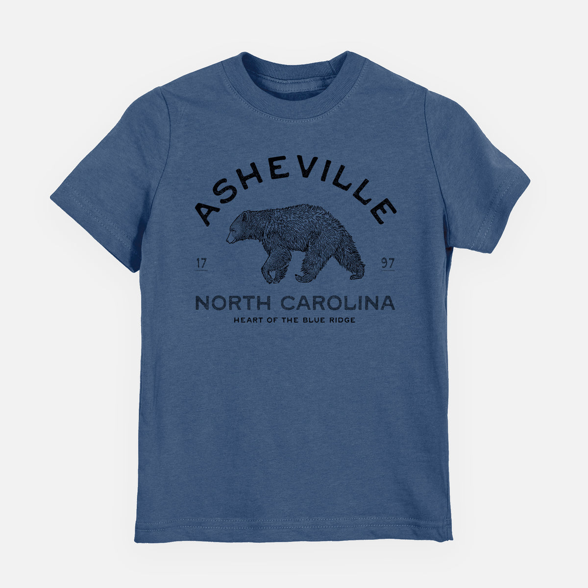 Asheville North Carolina - Black Bear - Toddler/Youth Shirt