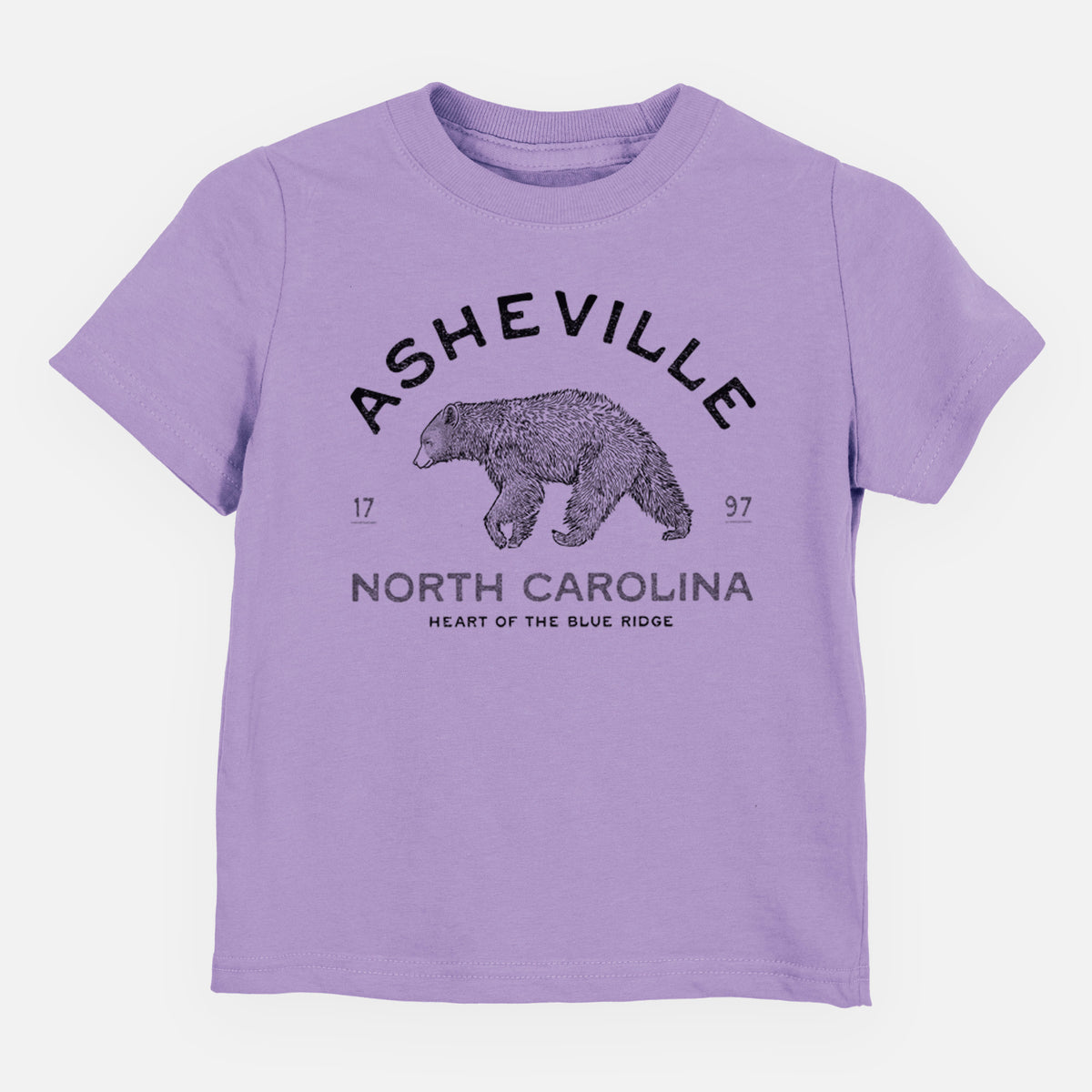 Asheville North Carolina - Black Bear - Toddler/Youth Shirt