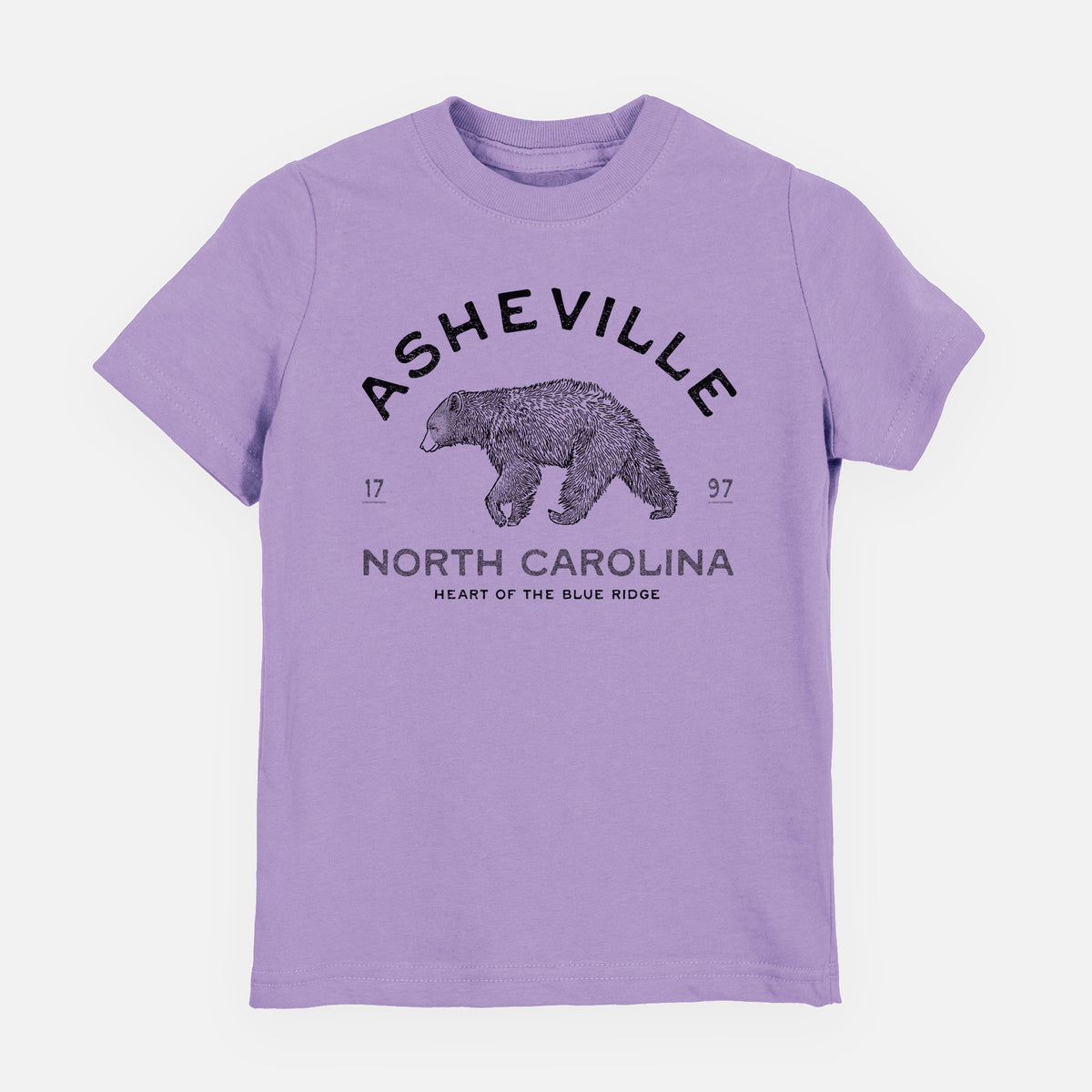 Asheville North Carolina - Black Bear - Toddler/Youth Shirt