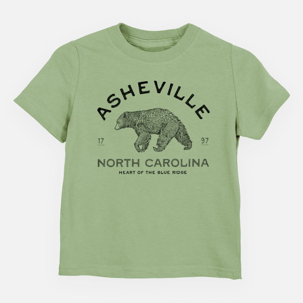 Asheville North Carolina - Black Bear - Toddler/Youth Shirt