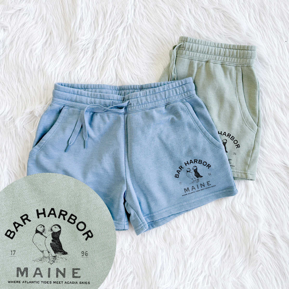 Bar Harbor Maine - Atlantic Puffins - Women's Cali Wave Shorts