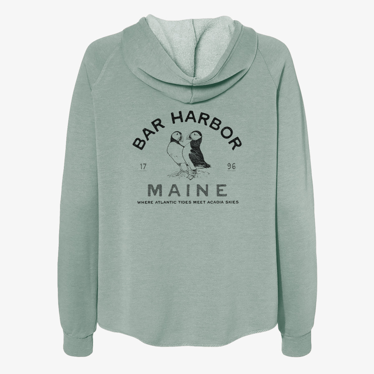 Bar Harbor Maine - Atlantic Puffins - Women's Cali Wave Zip-Up Sweatshirt