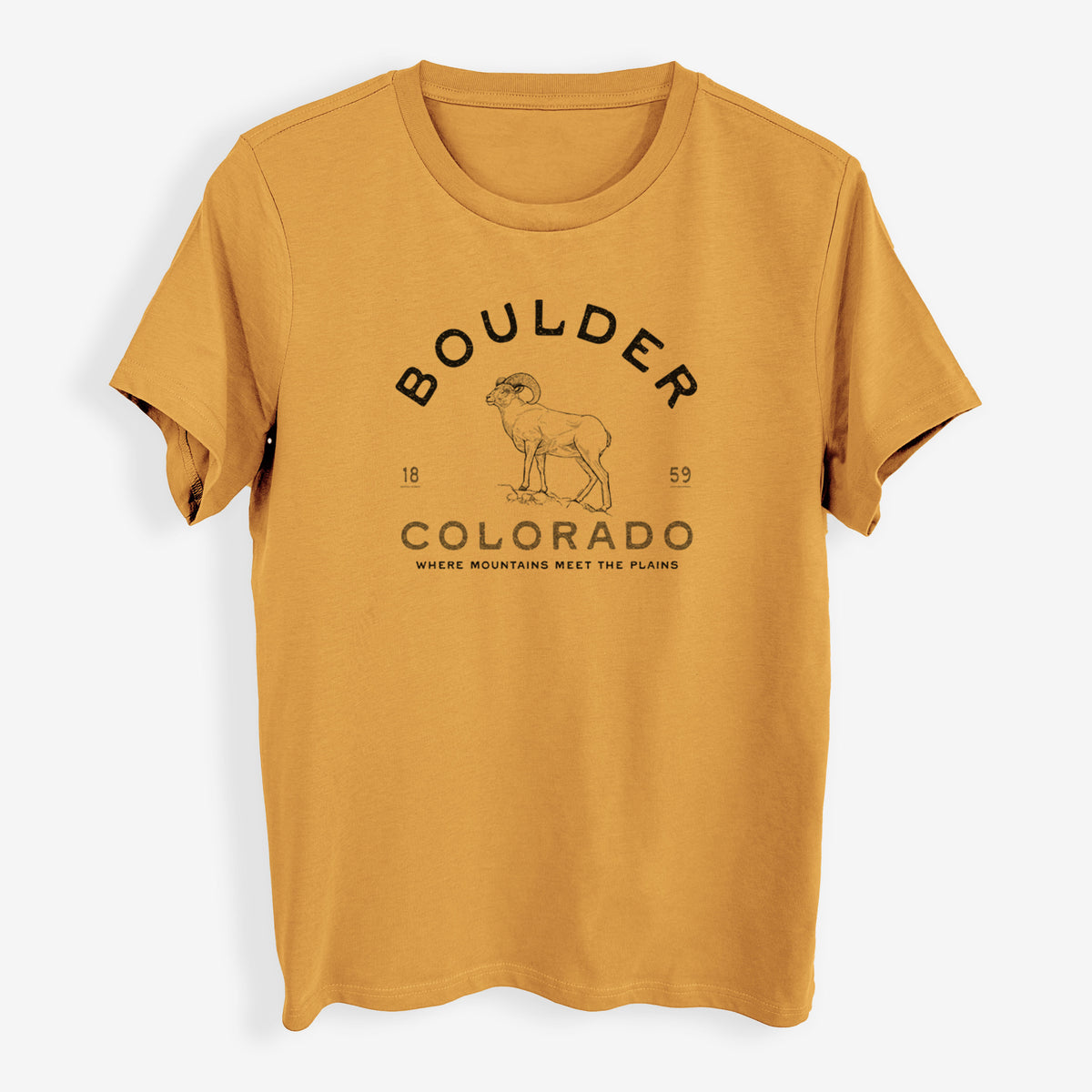 Boulder Colorado Bighorn - Womens Everyday Maple Tee