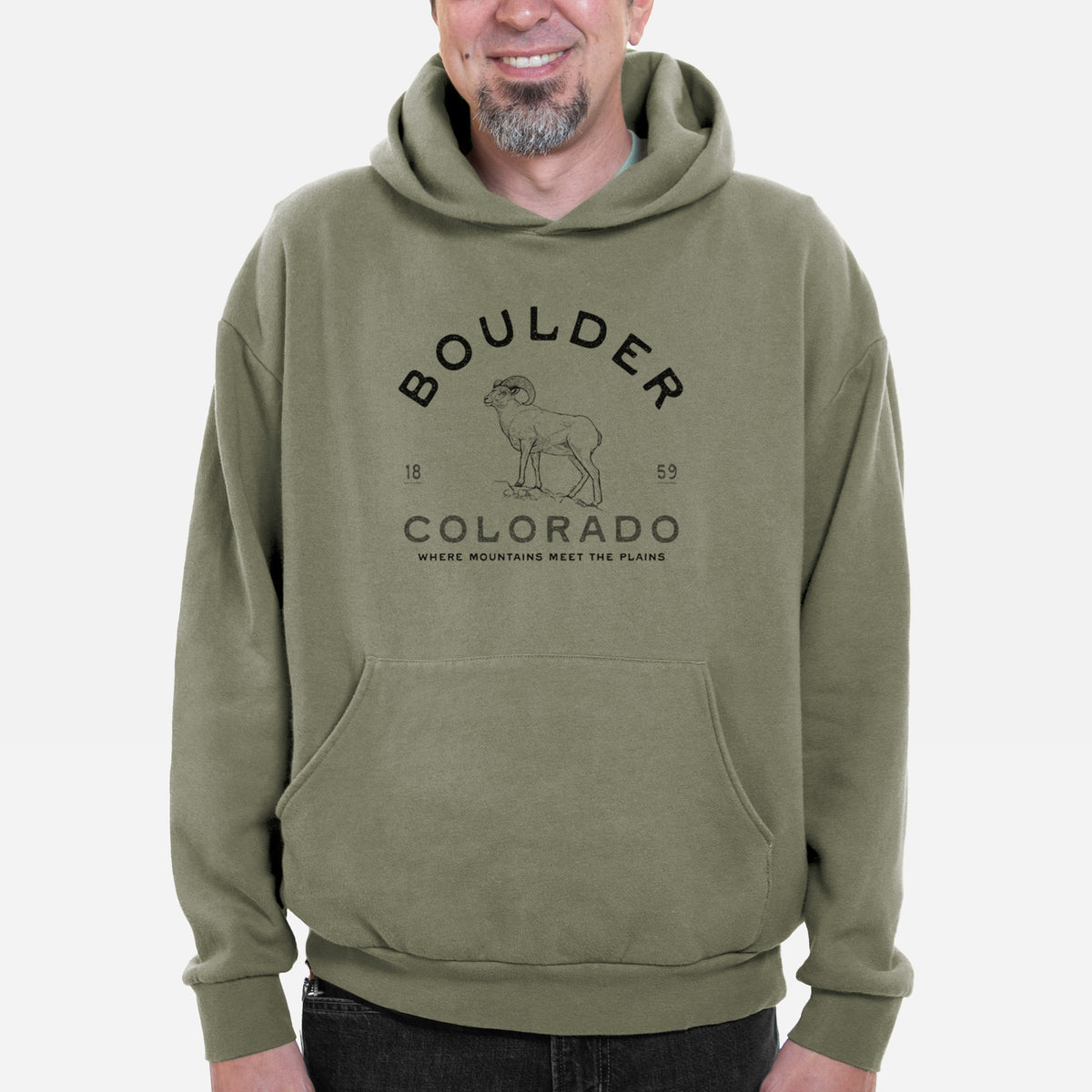 Boulder Colorado Bighorn  - Bodega Midweight Hoodie