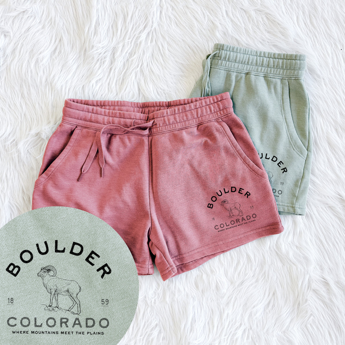 Boulder Colorado Bighorn - Women&#39;s Cali Wave Shorts