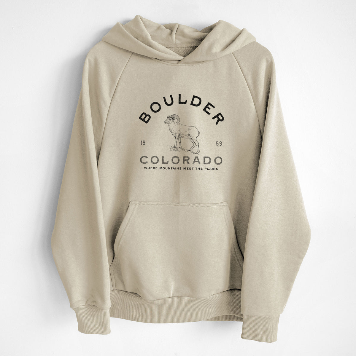 Boulder Colorado Bighorn - UltraLuxe Heavyweight French Terry Hoodie