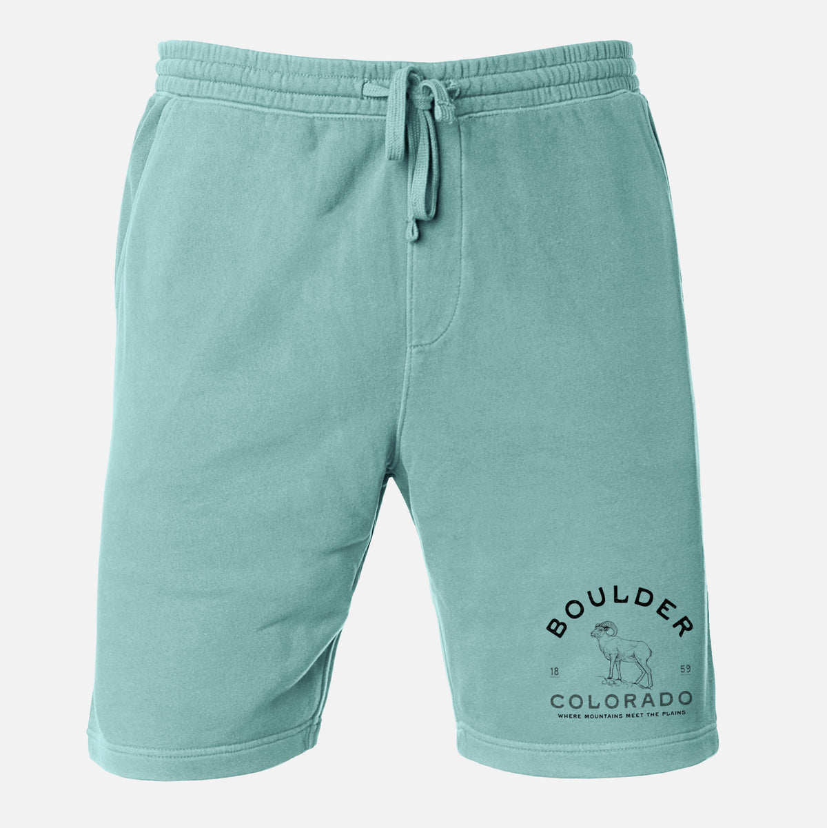 Boulder Colorado Bighorn - Unisex Pigment Dyed Shorts