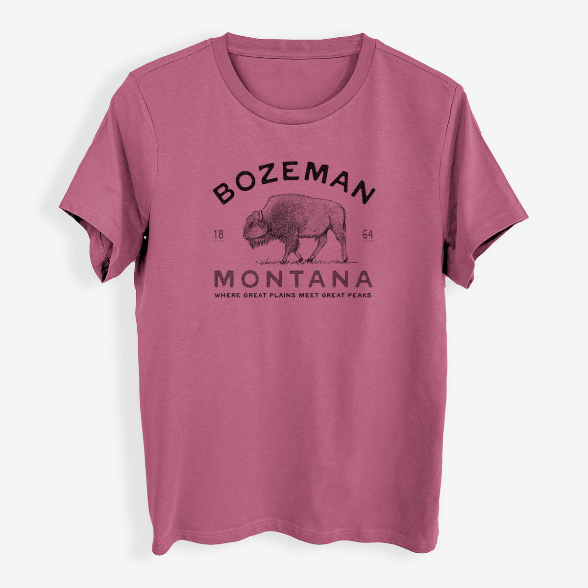 Bozeman Montana Bison - Womens Everyday Maple Tee