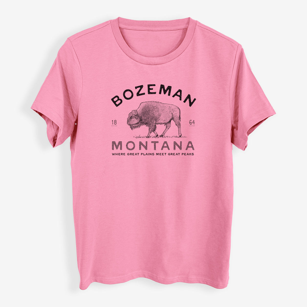 Bozeman Montana Bison - Womens Everyday Maple Tee