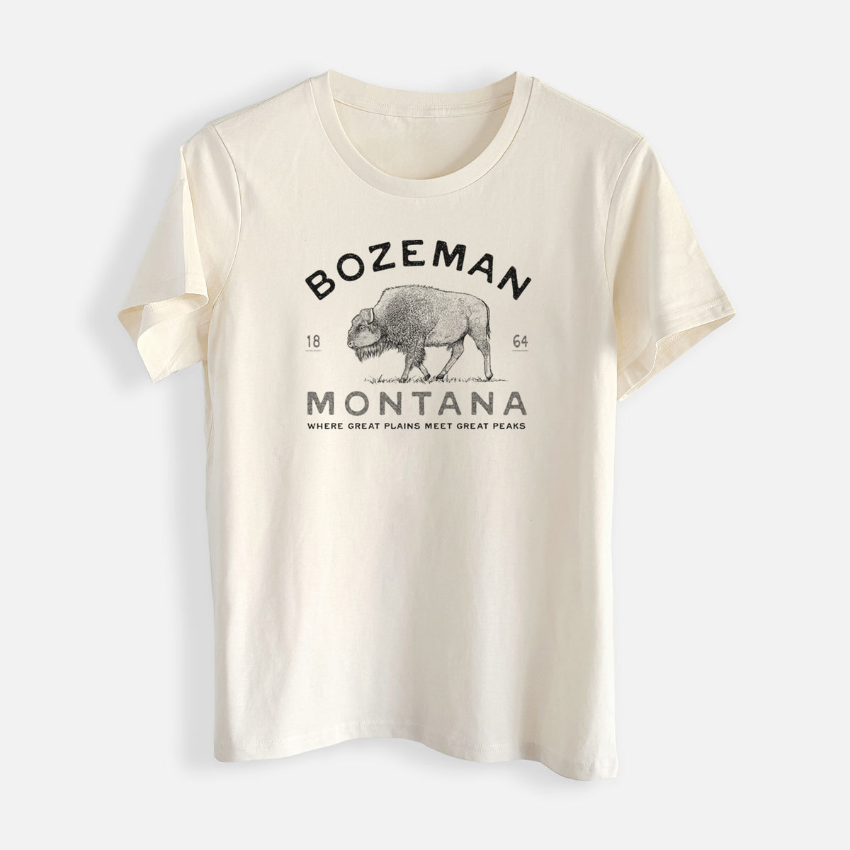 Bozeman Montana Bison - Womens Everyday Maple Tee