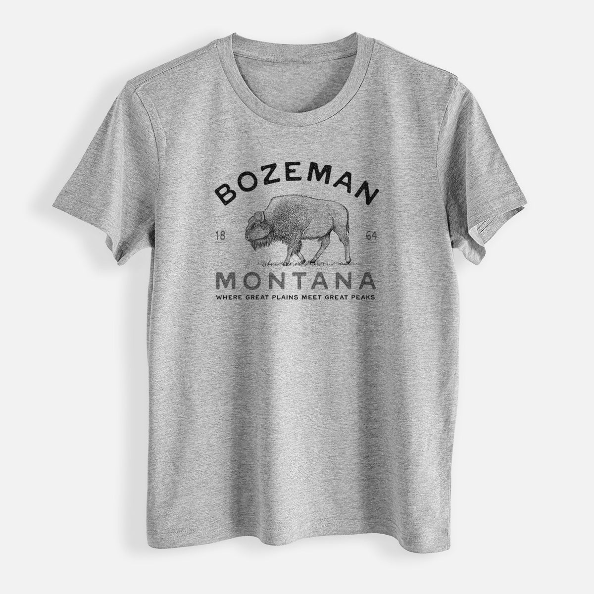 Bozeman Montana Bison - Womens Everyday Maple Tee