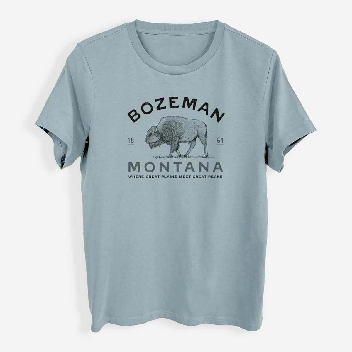 Bozeman Montana Bison - Womens Everyday Maple Tee