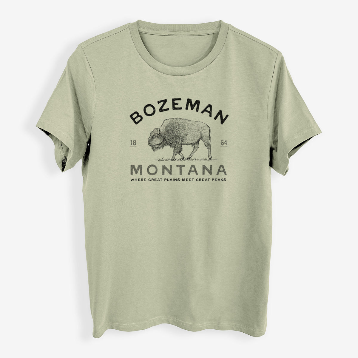 Bozeman Montana Bison - Womens Everyday Maple Tee