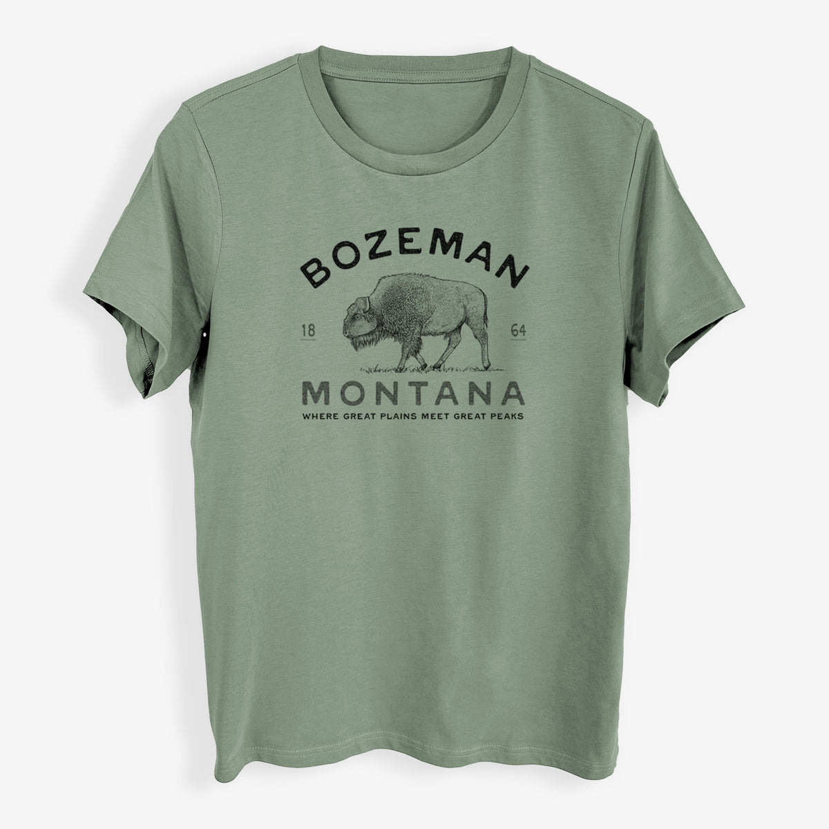 Bozeman Montana Bison - Womens Everyday Maple Tee