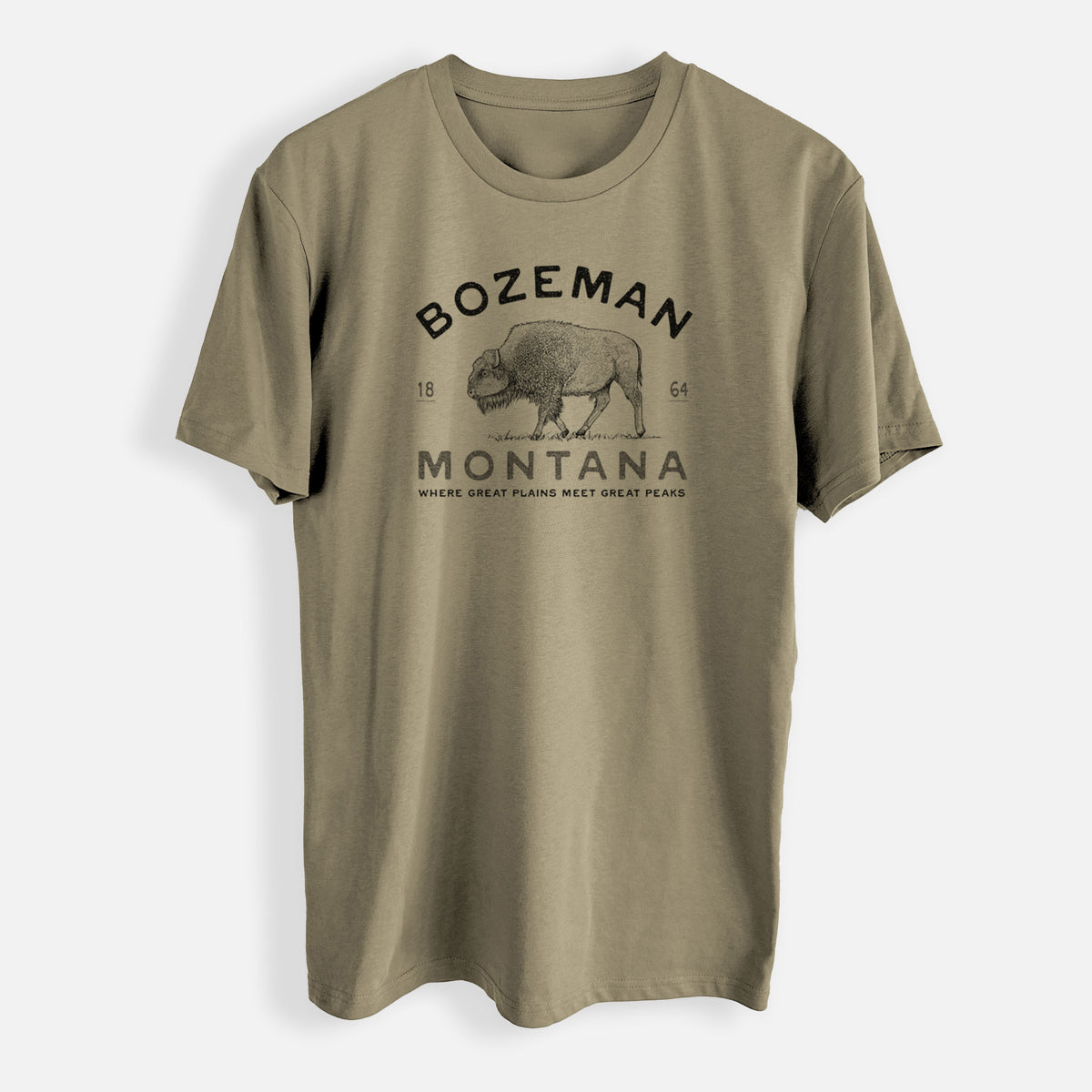 Bozeman Montana Bison - Mens Everyday Staple Tee