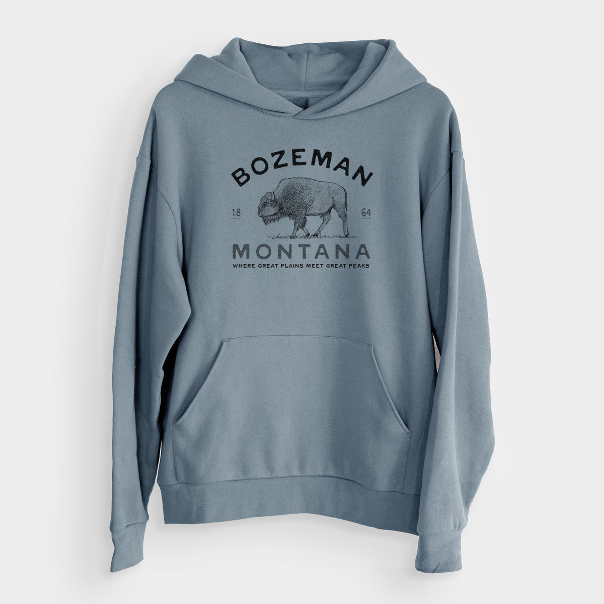 Bozeman Montana Bison  - Bodega Midweight Hoodie