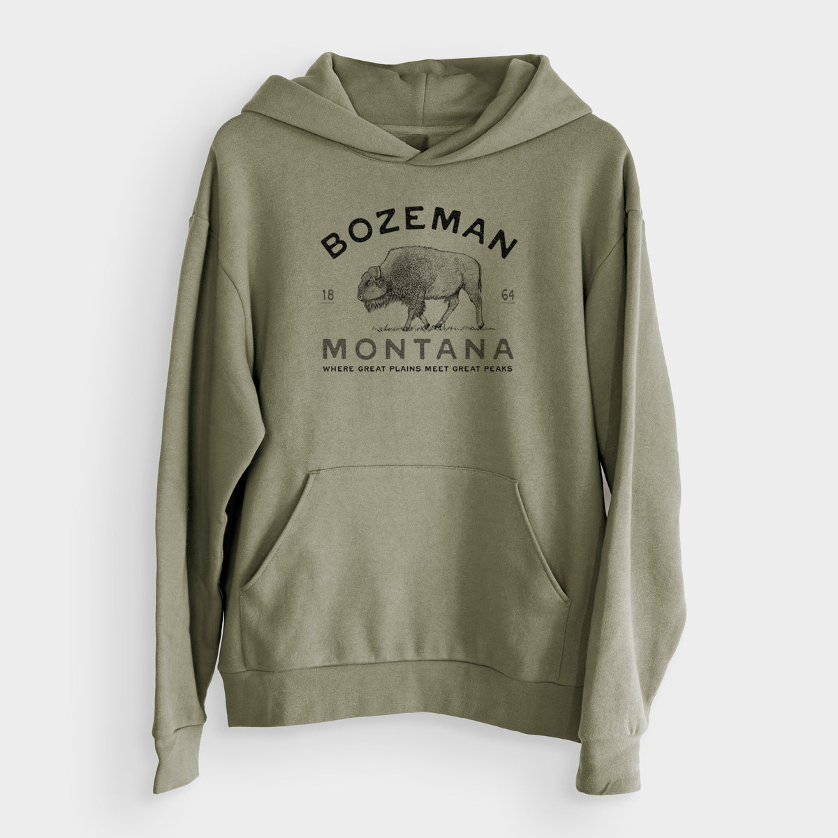 Bozeman Montana Bison  - Bodega Midweight Hoodie