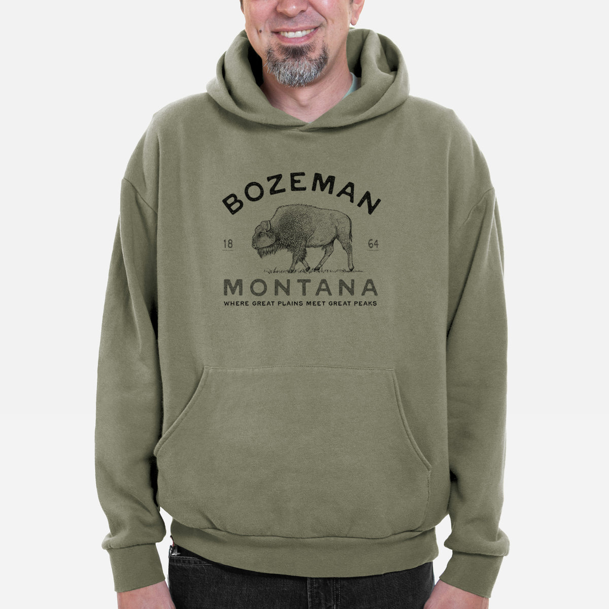 Bozeman Montana Bison  - Bodega Midweight Hoodie