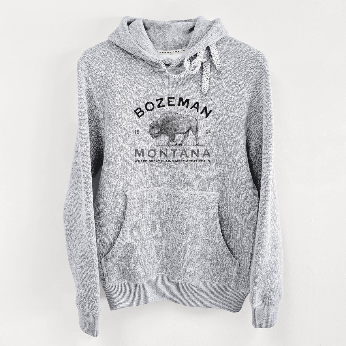 Bozeman Montana Bison - Knit Hoodie