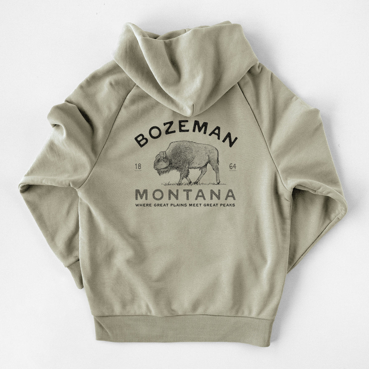 Bozeman Montana Bison - UltraLuxe Heavyweight French Terry Hoodie