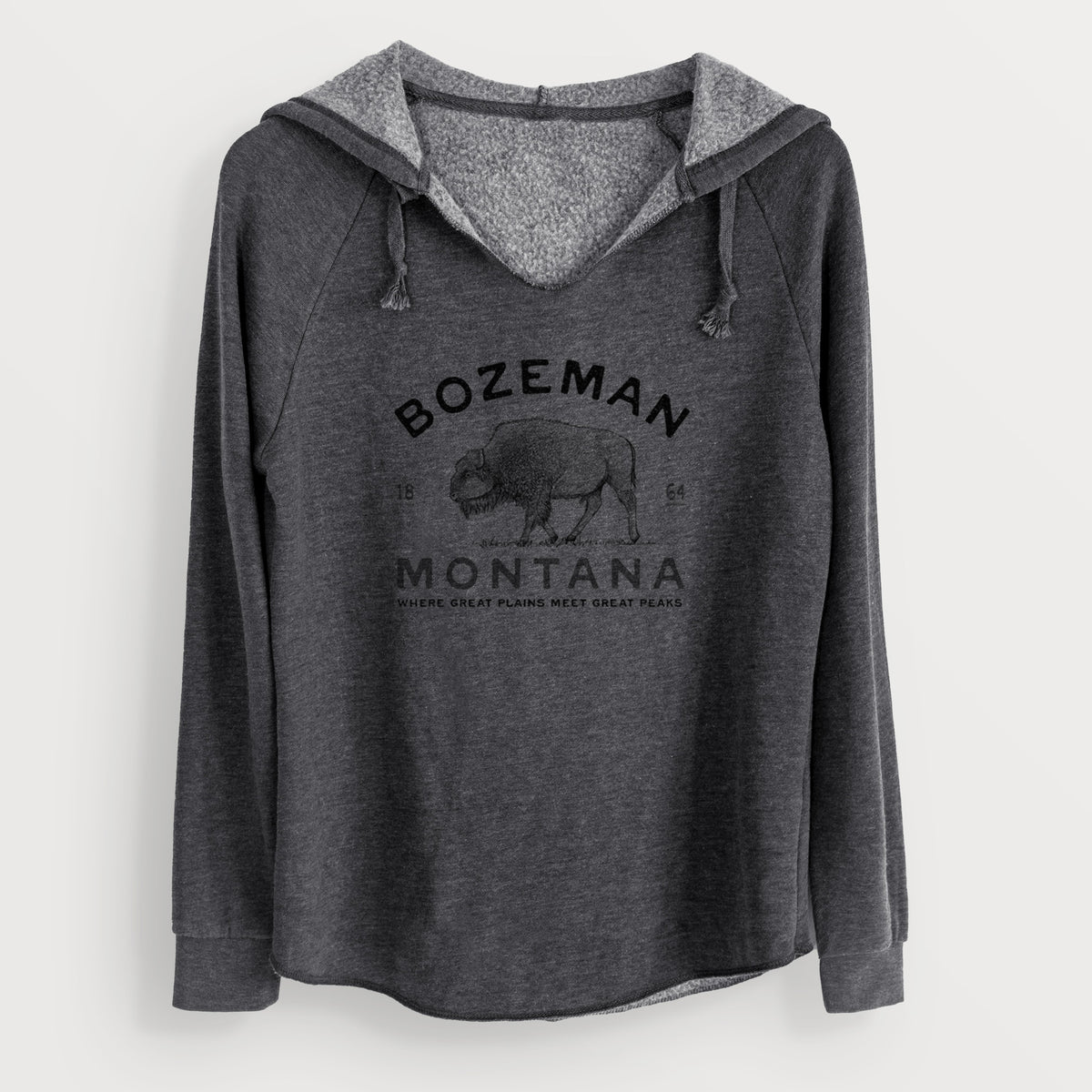 Bozeman Montana Bison - Cali Wave Hooded Sweatshirt