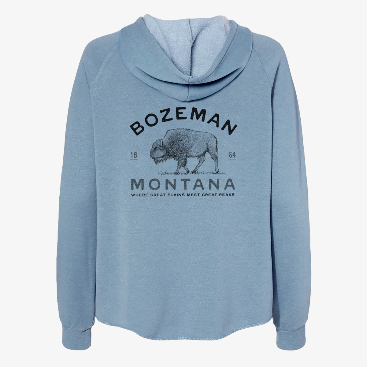 Bozeman Montana Bison - Women's Cali Wave Zip-Up Sweatshirt