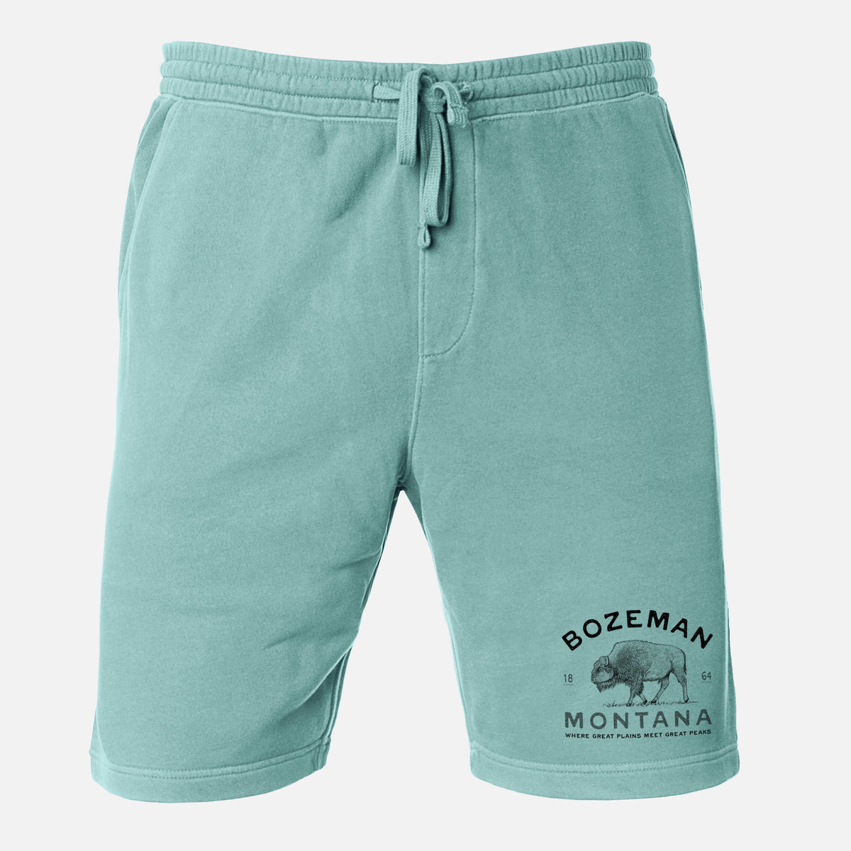 Bozeman Montana Bison - Unisex Pigment Dyed Shorts