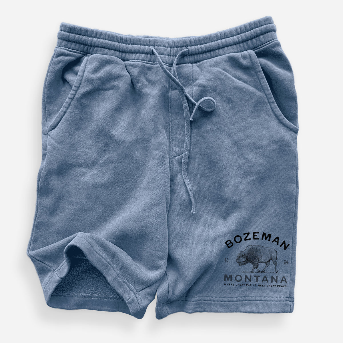 Bozeman Montana Bison - Unisex Pigment Dyed Shorts
