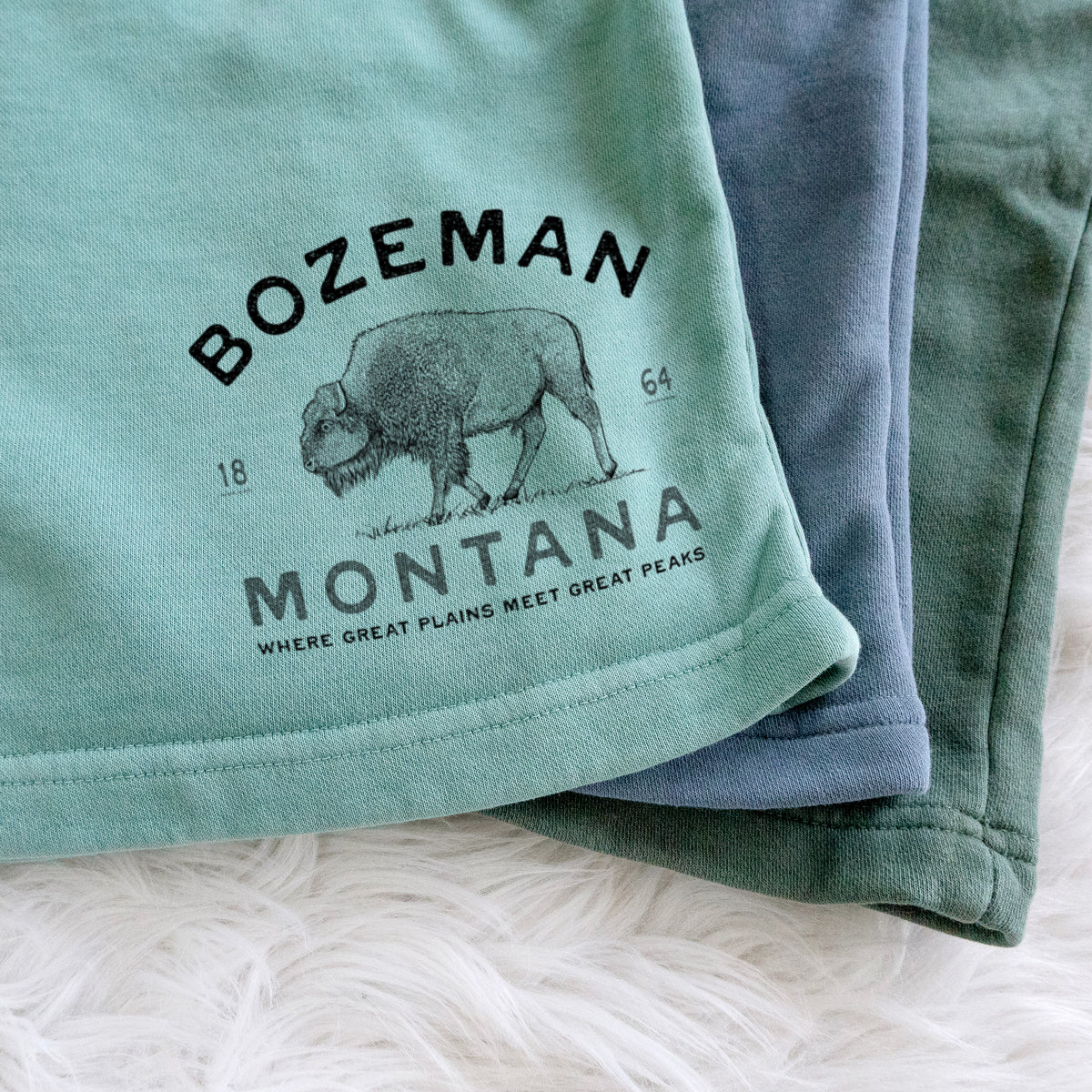 Bozeman Montana Bison - Unisex Pigment Dyed Shorts