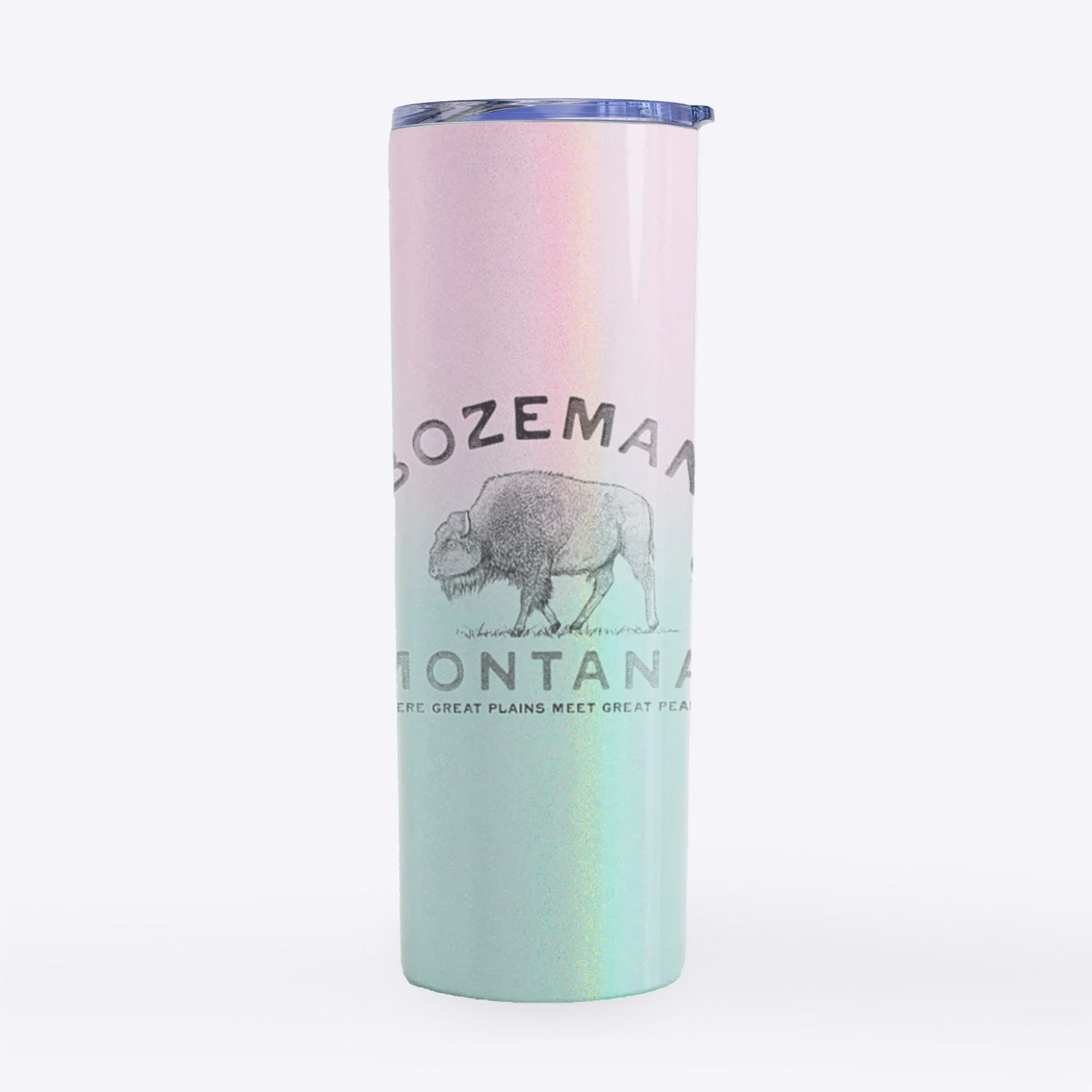 Bozeman Montana Bison - 20oz Skinny Tumbler