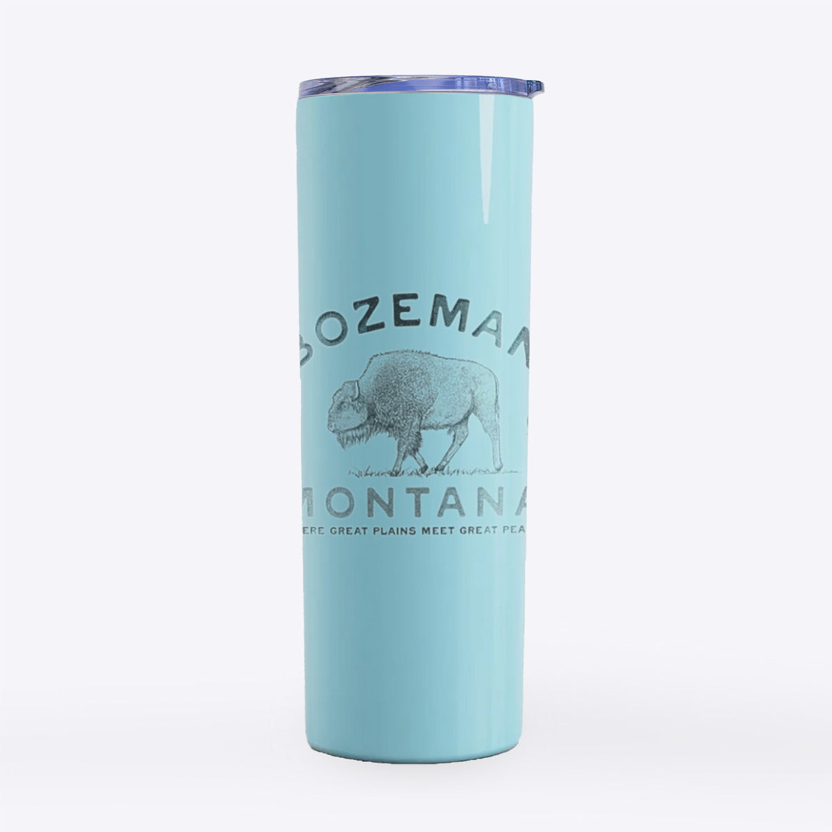 Bozeman Montana Bison - 20oz Skinny Tumbler