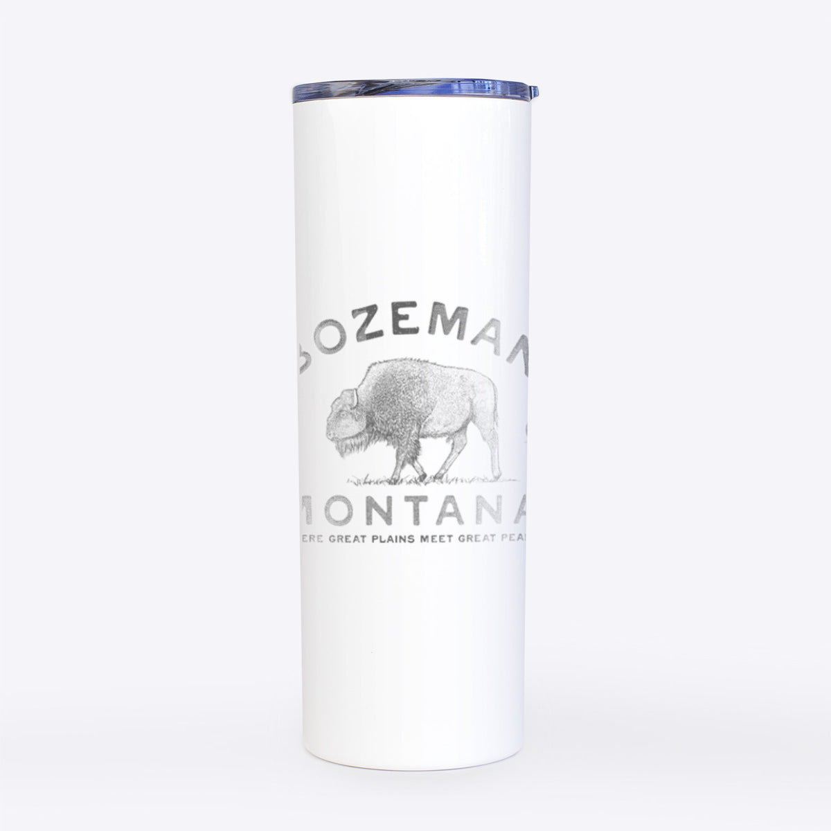 Bozeman Montana Bison - 20oz Skinny Tumbler