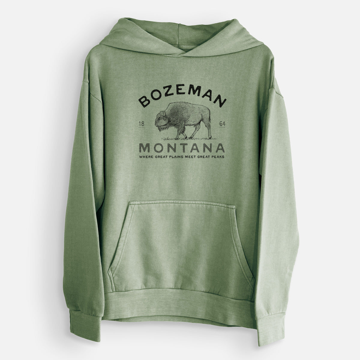 Bozeman Montana Bison  - Urban Heavyweight Hoodie