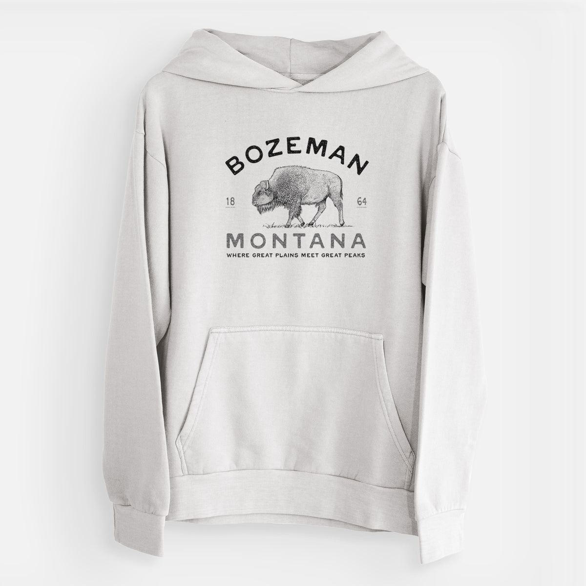 Bozeman Montana Bison  - Urban Heavyweight Hoodie