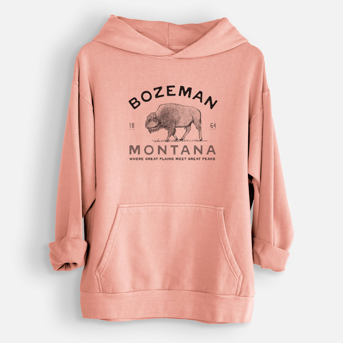 Bozeman Montana Bison  - Urban Heavyweight Hoodie