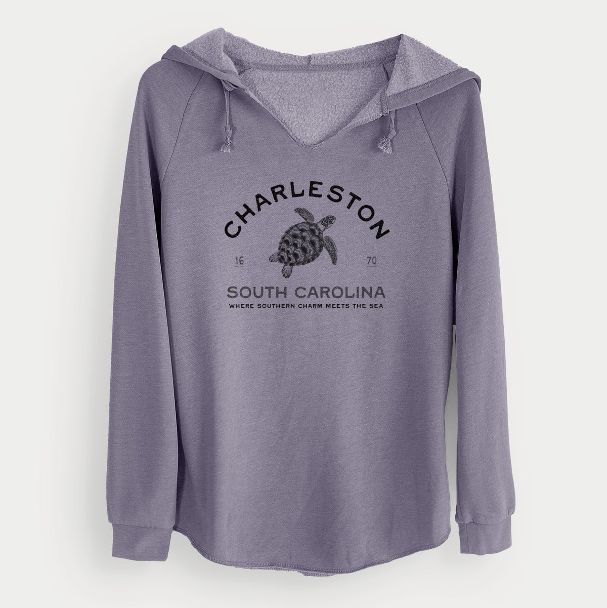 Charleston South Carolina - Loggerhead Sea Turtle - Cali Wave Hooded Sweatshirt