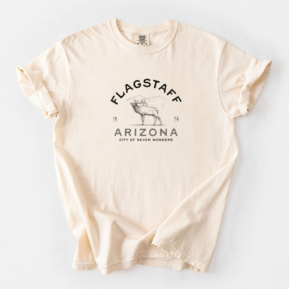 Flagstaff Arizona Elk - Unisex Comfort Colors Garment-Dyed Heavyweight T-shirt