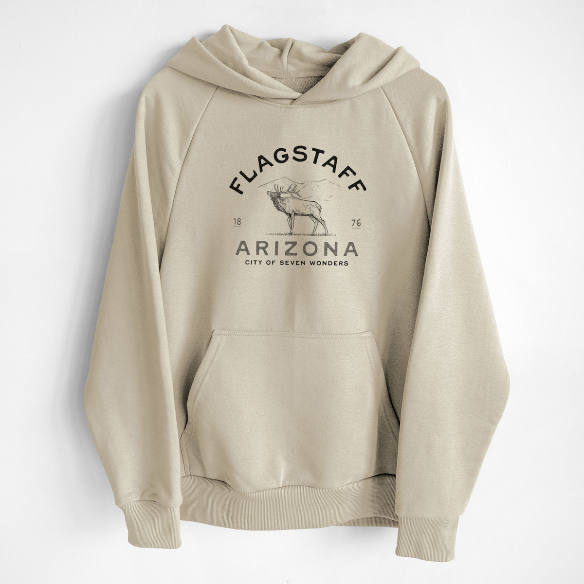 Flagstaff Arizona Elk - UltraLuxe Heavyweight French Terry Hoodie
