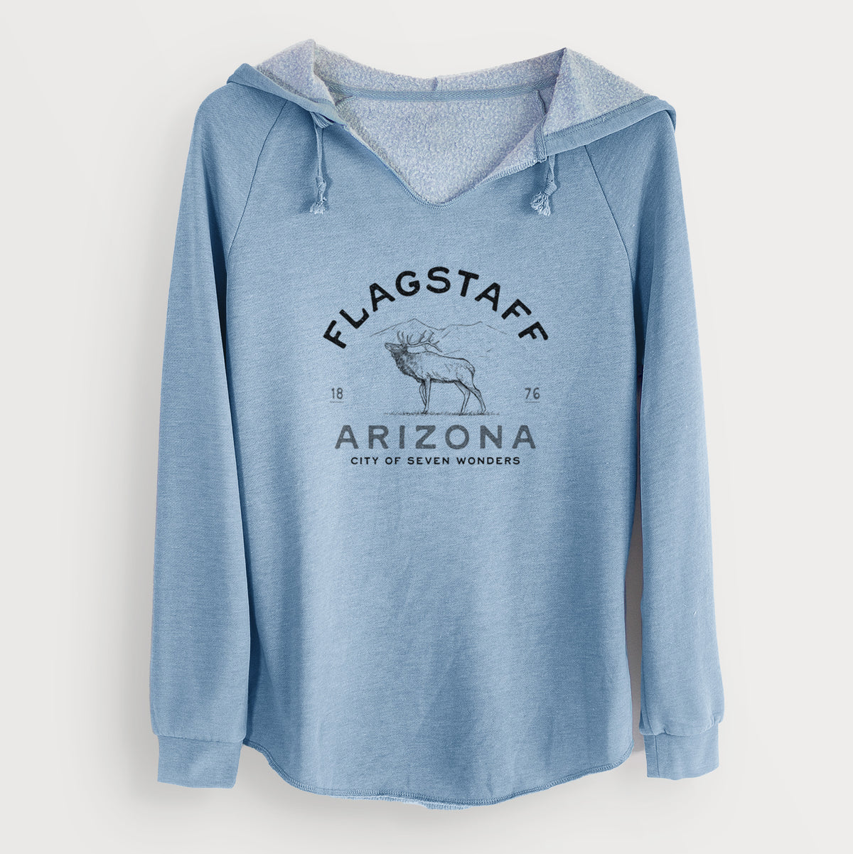Flagstaff Arizona Elk - Cali Wave Hooded Sweatshirt
